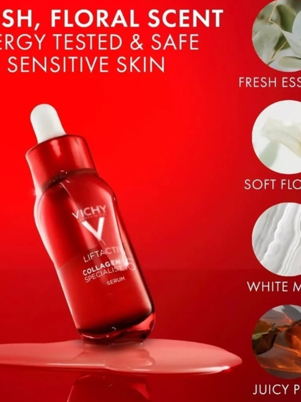 Vichy Liftactiv Collagen Specialist 16 Serum — Red. BRAND NEW